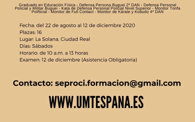 Curso de Defensa Personal