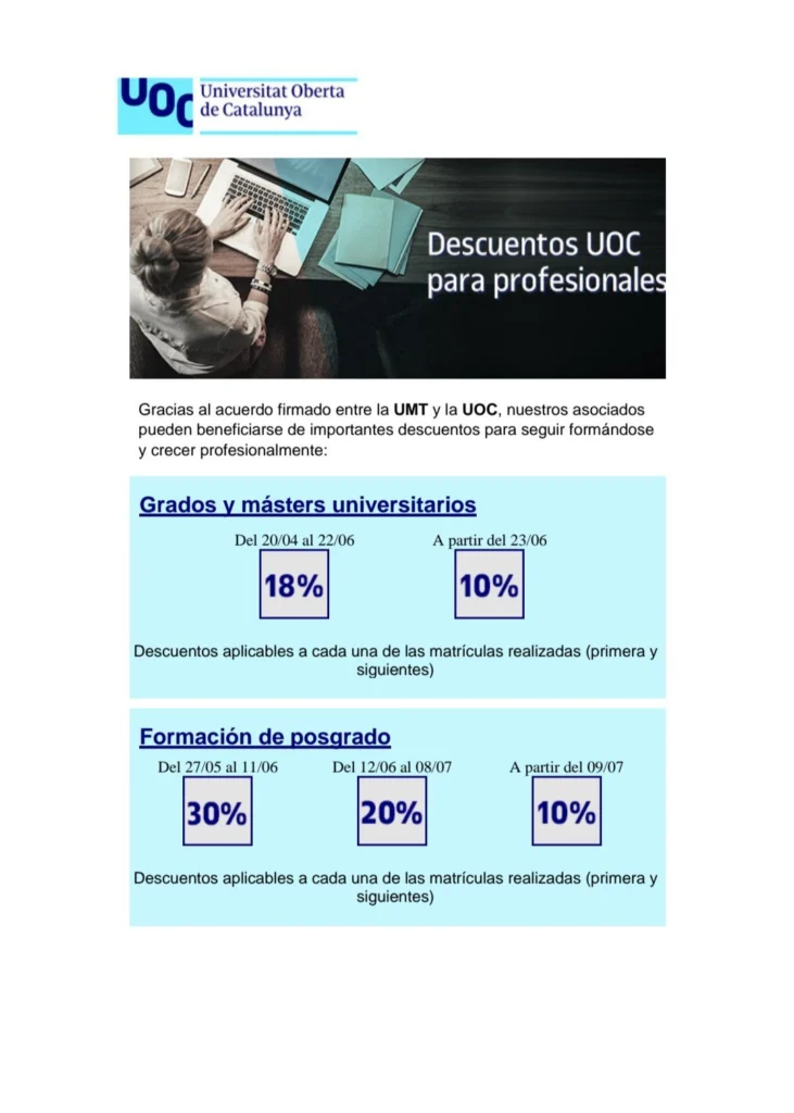 Acuerdo UMT y UOC