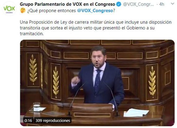 Vox con los Militares de tropa