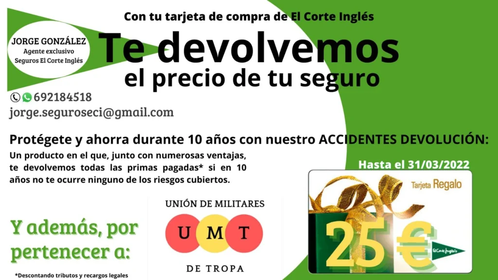 Oferta Exclusiva de Seguros El Corte Inglés para Socios de UMT