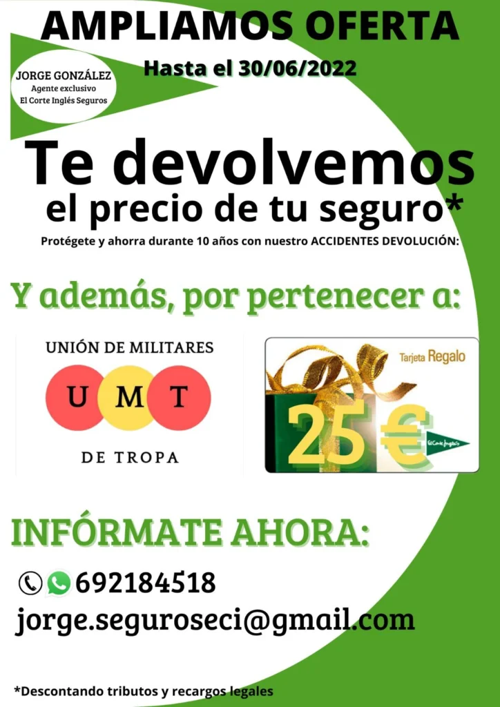Oferta Exclusiva de Seguros El Corte Inglés para Socios de UMT