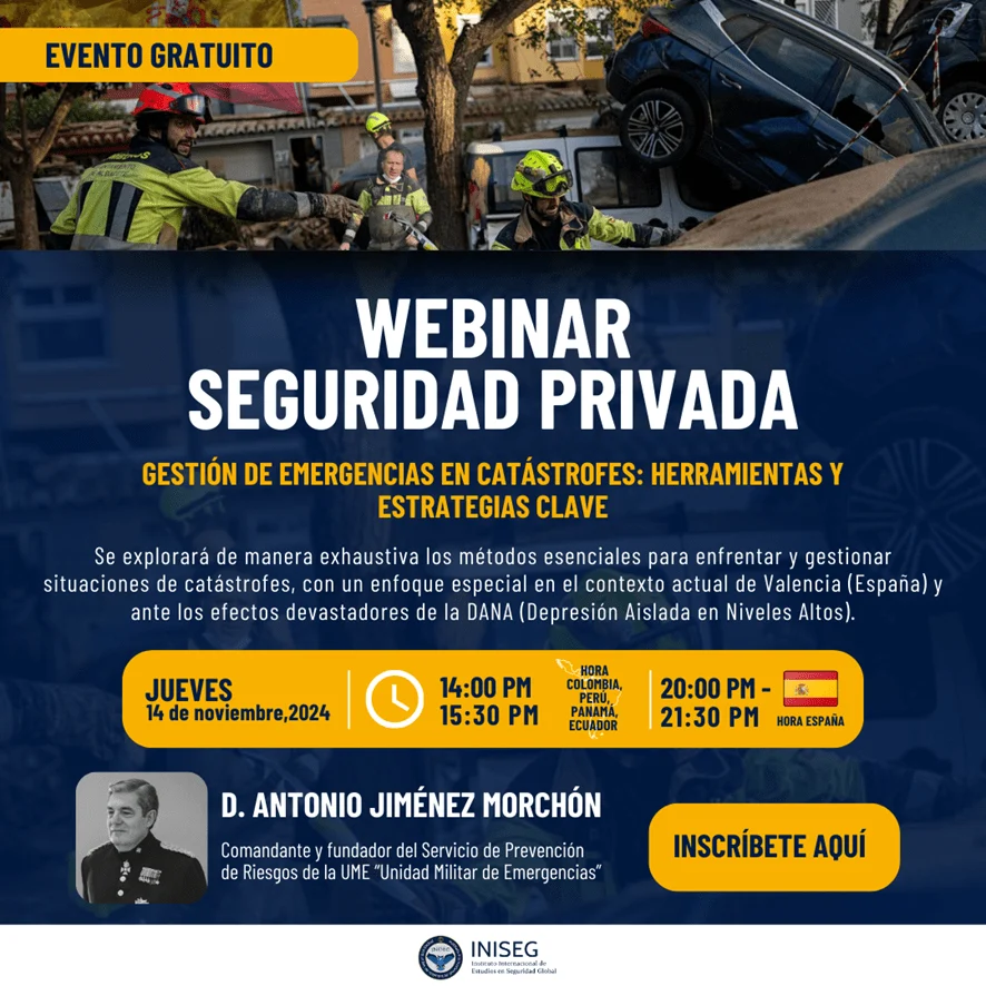 Webinar: «Gestión de Emergencias en Catástrofes: Herramientas y Estrategias Clave»