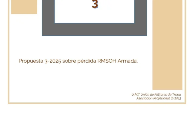 Propuesta UMT 03 2026 sobre perdida RMSOH Armada