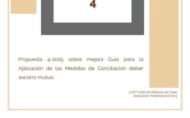 Propuesta UMT 04 2026 sobre mejora de la guía para la aplicación de medidas de conciliación deber socorro mutuo