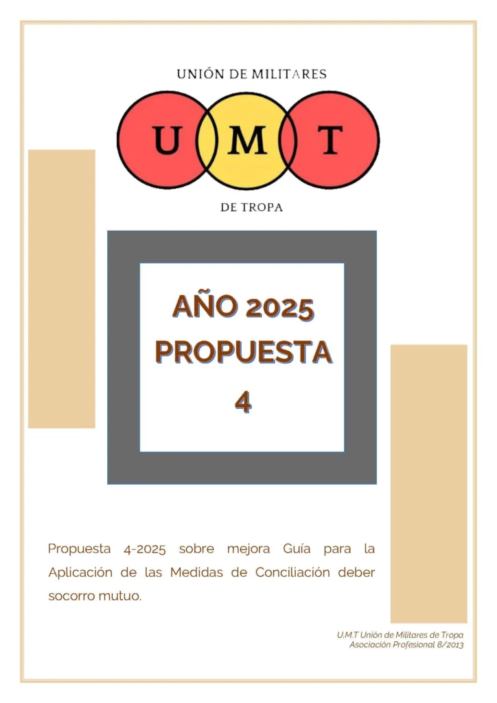 Propuesta UMT 04 2026 sobre mejora de la guía para la aplicación de medidas de conciliación deber socorro mutuo