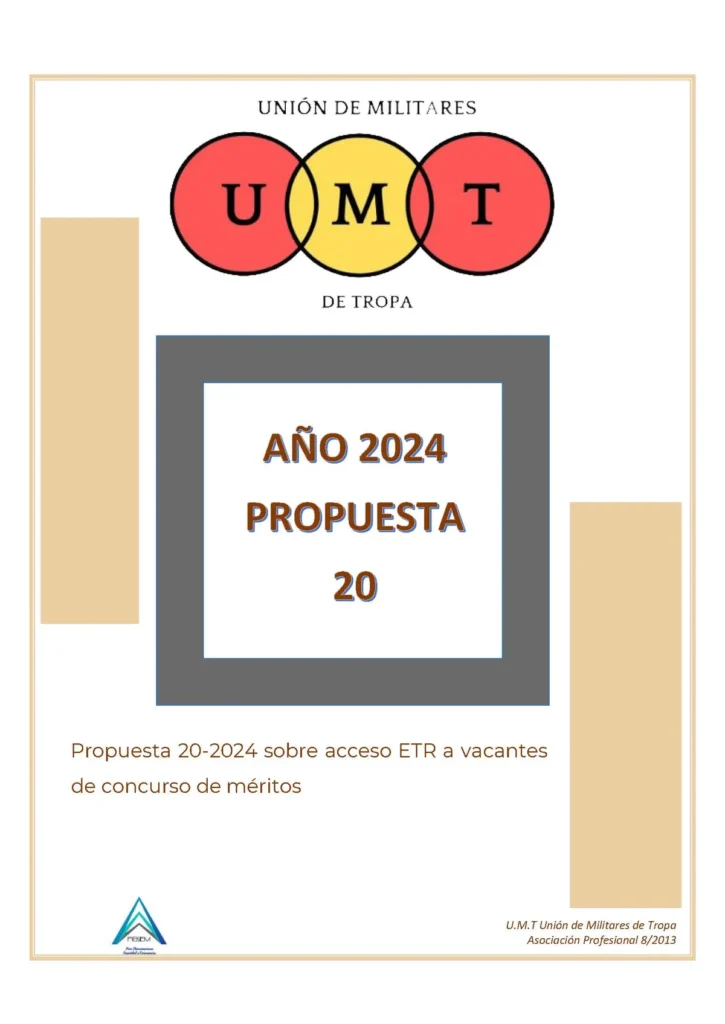 Propuesta UMT 20-2024 sobre acceso de la ETR a vacantes de concurso de méritos