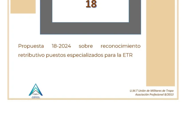 Propuesta UMT 18-2024 sobre reconocimiento retributivo especializados para la ETR