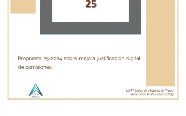 Propuesta UMT 25-24 sobre mejora justificación digital de comisiones
