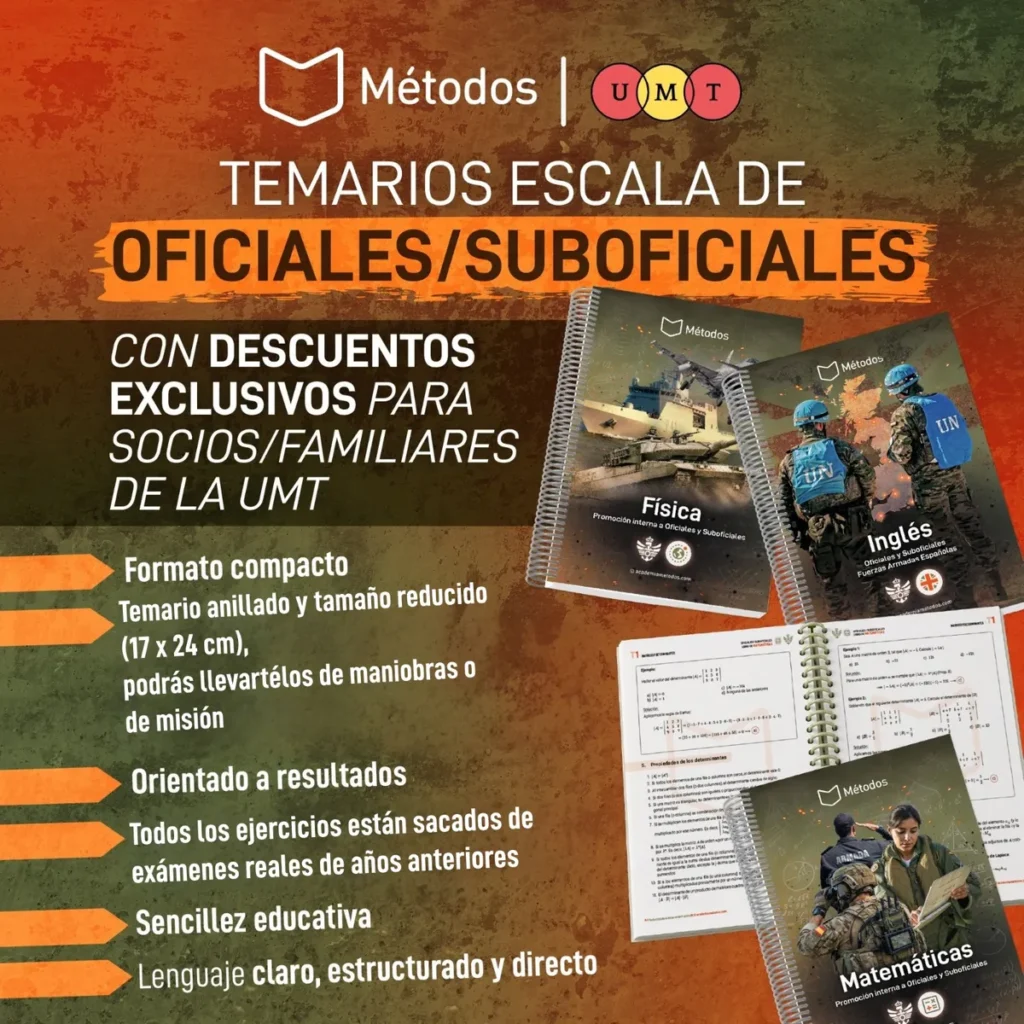 Promoción Interna en las FUERZAS ARMADAS oferta para socios de UMT
