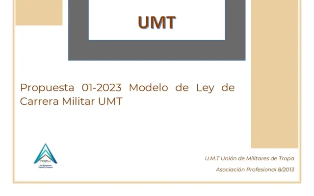 Propuesta UMT 01-23 Modelo de Ley de Carrera Militar UMT