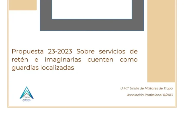 Propuesta UMT 23-23 sobre servicios de retén e imaginarias cuenten como guardias localizadas