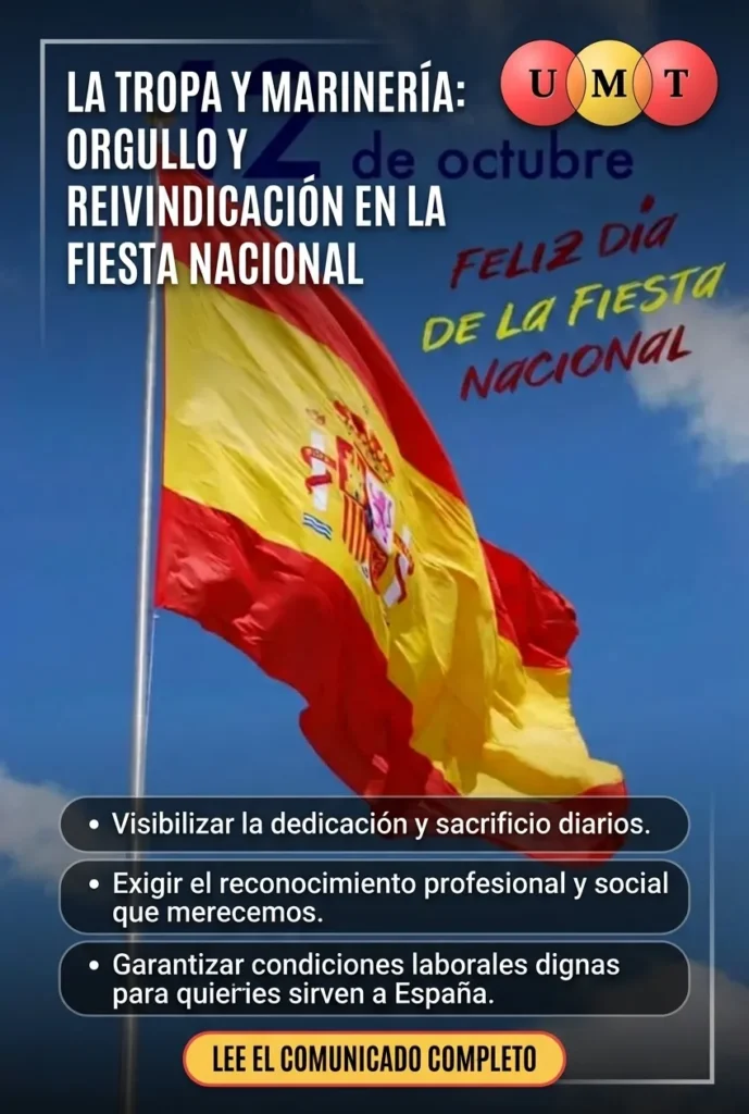 12 de Octubre: Este año sí estamos, para dar la cara por la Tropa y Marinería