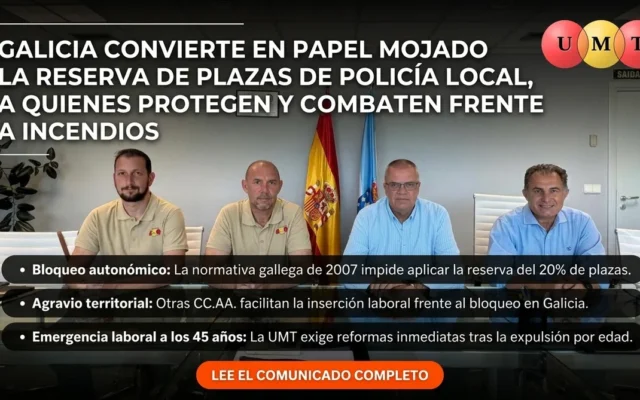 Galicia convierte en «papel mojado» la reserva de plazas de Policía Local para militares