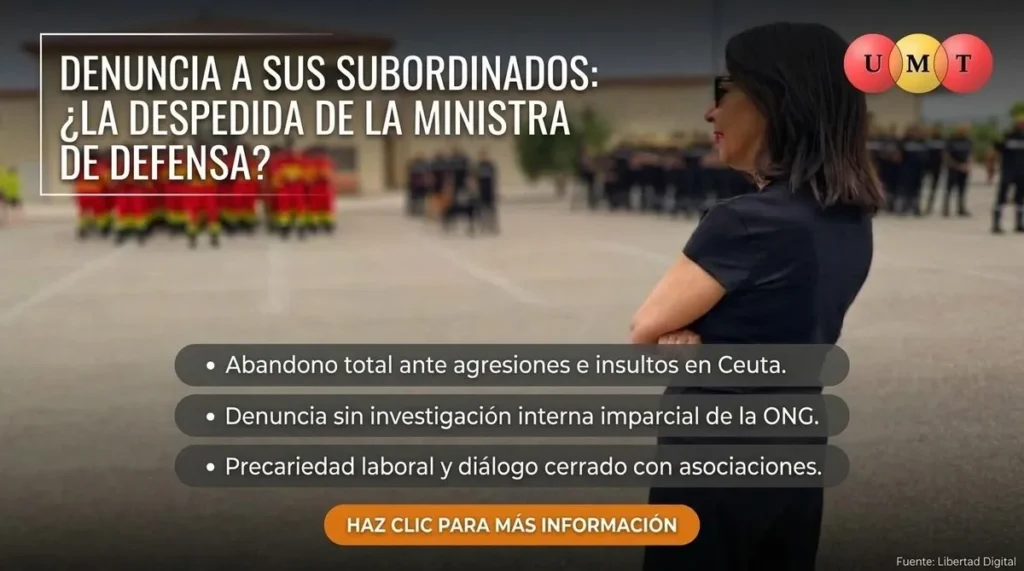 UNA SALIDA POR LA PUERTA GRANDE PARA LA MINISTRA DE DEFENSA: DENUNCIA A SUS SUBORDINADOS