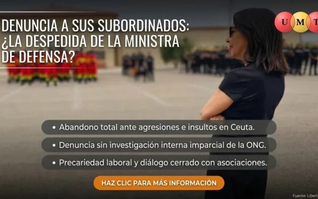 UNA SALIDA POR LA PUERTA GRANDE PARA LA MINISTRA DE DEFENSA: DENUNCIA A SUS SUBORDINADOS