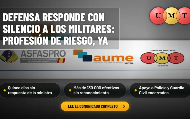 LAS ASOCIACIONES MILITARES DENUNCIAN EL ABANDONO DEL GOBIERNO