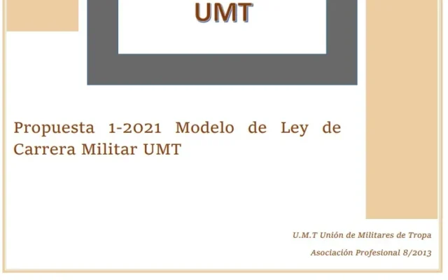 Propuesta UMT 01-21 Modelo de Ley de Carrera Militar de UMT