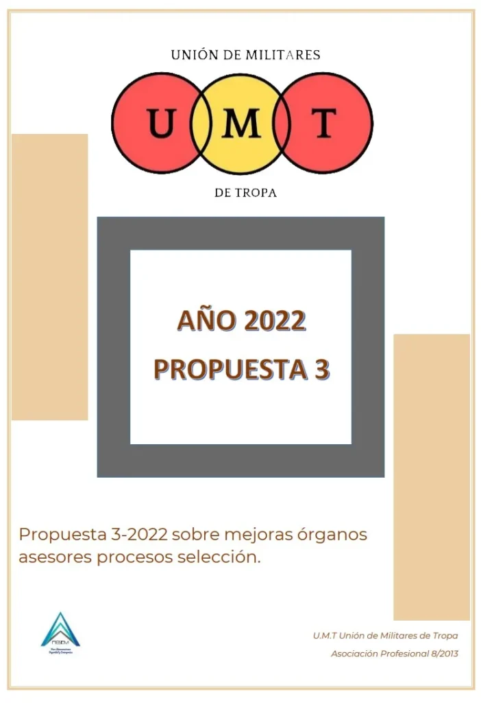 Propuesta UMT 03-22 sobre mejoras órganos asesores procesos selección