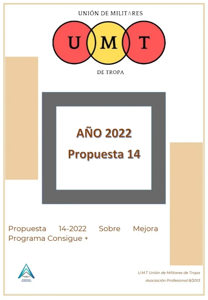 Propuesta UMT 14-2022 sobre mejora del programa Consigue +