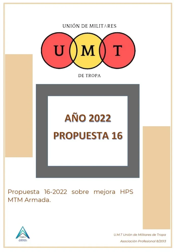 Propuesta UMT 16-2022 sobre mejora HPS MTM Armada