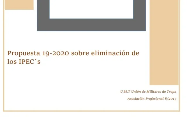 Propuesta UMT 19-20 sobre eliminación de los IPEC,s