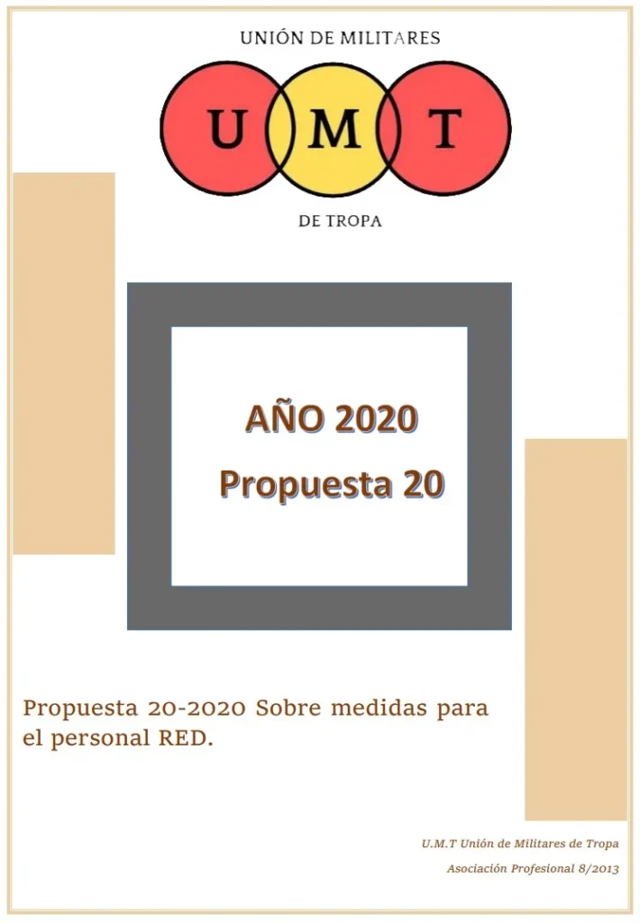 Propuesta UMT 20-20 sobre medidas para el personal RED