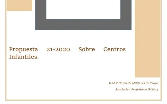 Propuesta UMT 21-20 sobre centros infantiles