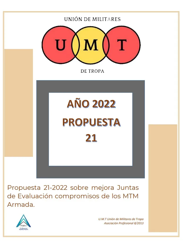 Propuesta UMT 21-22 sobre mejora juntas de evaluación compromisos de los MTM Armada