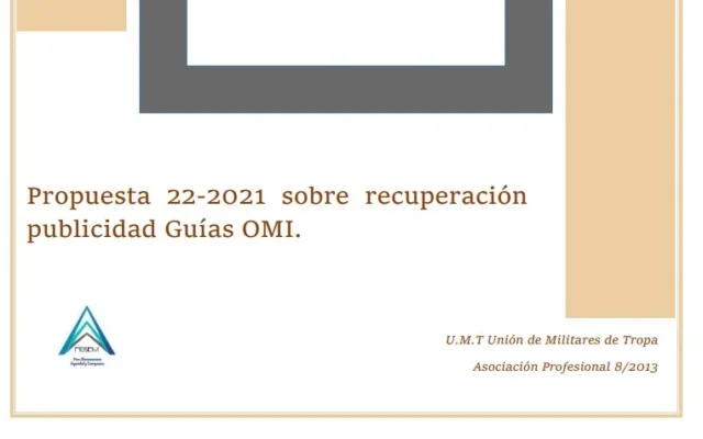 Propuesta UMT 22-2021 sobre recuperación publicidad guías omi