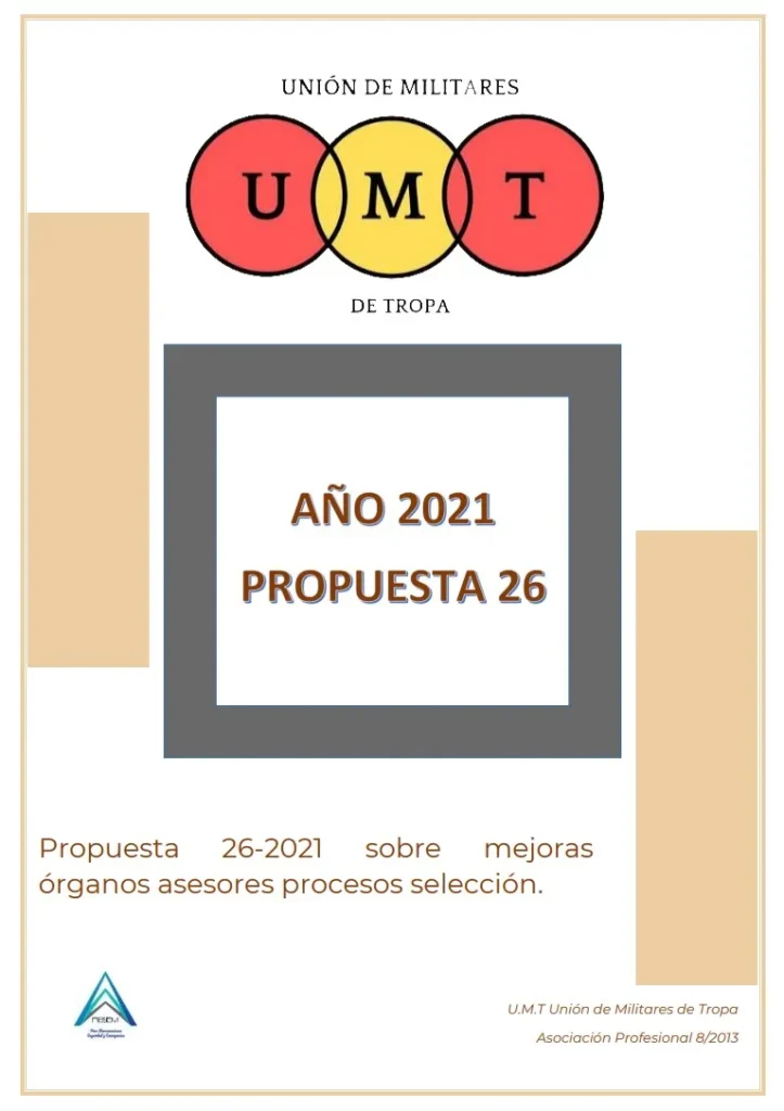 Propuesta UMT 26-2021 sobre mejoras órganos asesores procesos selección