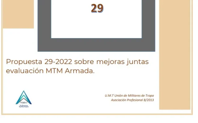 Propuesta UMT 29-22 sobre mejoras juntas evaluación MTM armada