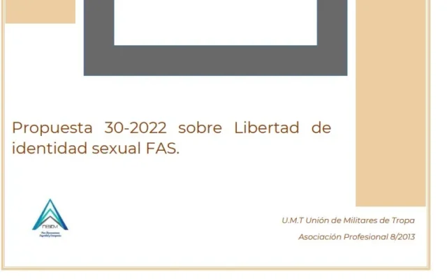 Propuesta UMT 30-22 sobre libertad de identidad sexual FAS