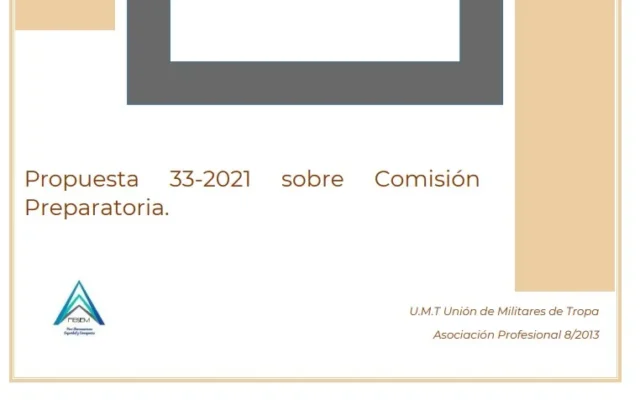 Propuesta UMT 33-2021 sobre comisión preparatoria